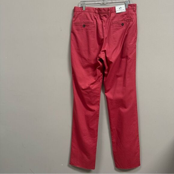 SOUTHERN TIDE Chino Pants Men Size 34 Skipjack Peach Salmon Pima Cotton - Picture 6 of 9